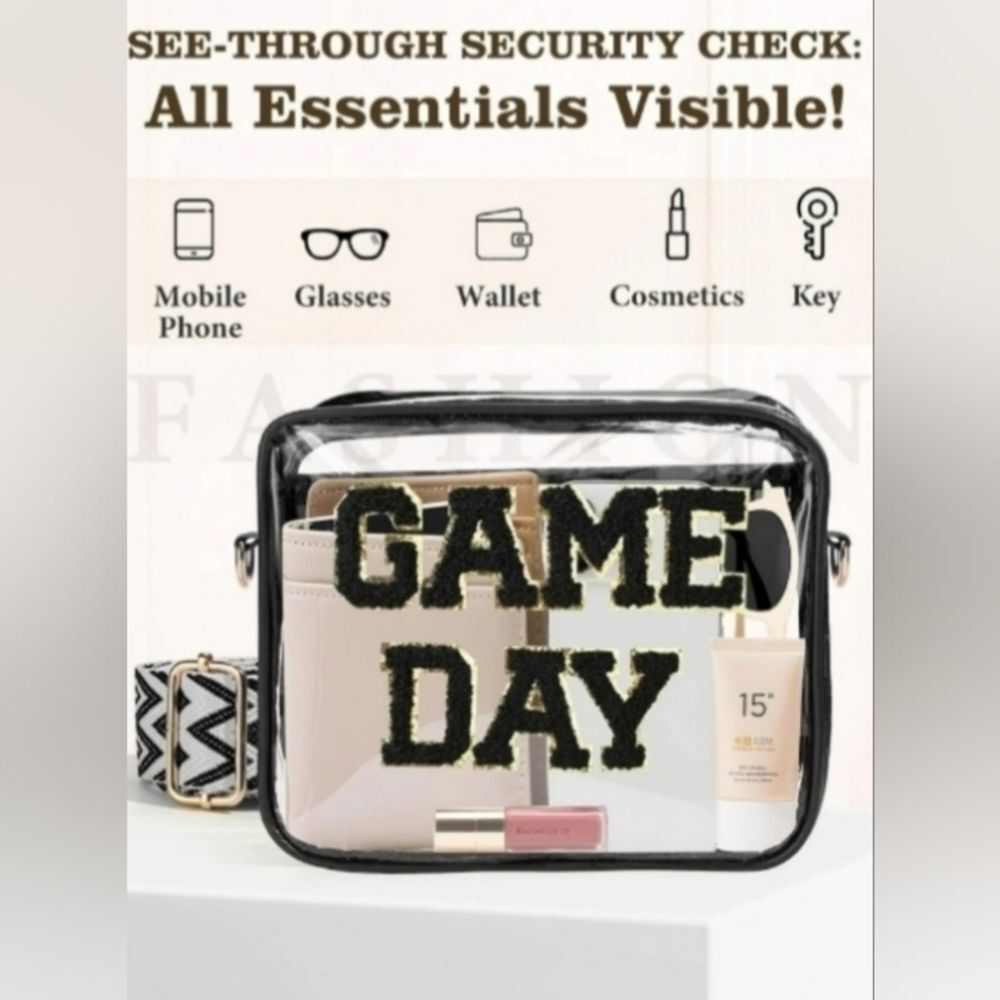 Game Day Stadium Clear Bag Purse~Lavender/Purple NWT - Picture 6 of 6